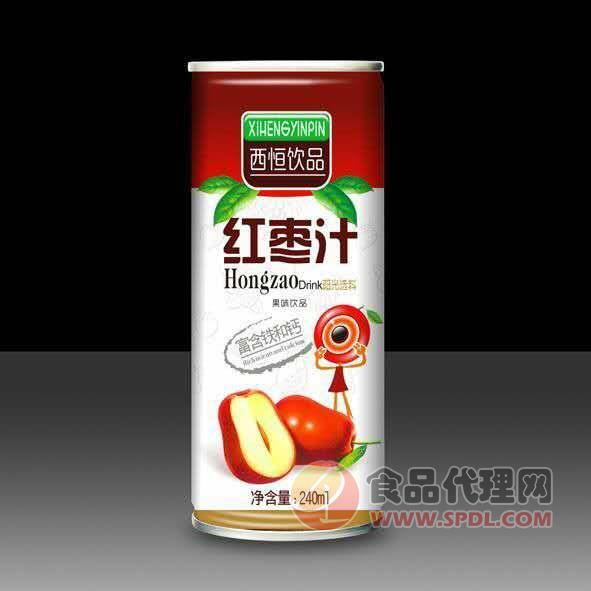 西恒红枣汁果味饮品240ml