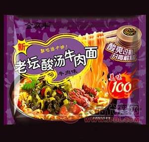 金双丰老坛酸汤牛肉面90g