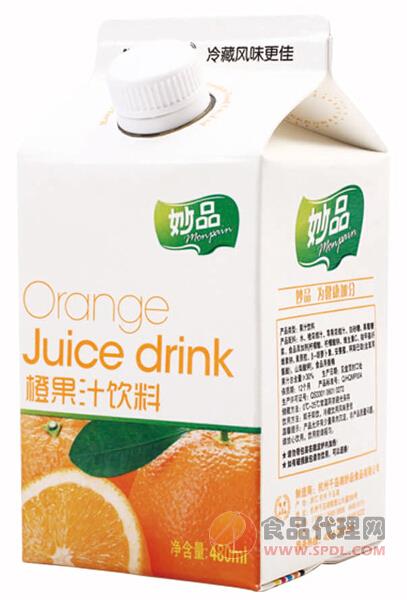 妙品480ML风情版橙汁