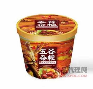 好粮新五谷杂粮玉米麻辣牛肉面称重