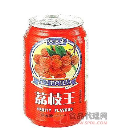 吧吧樂荔枝干308ml果汁飲料