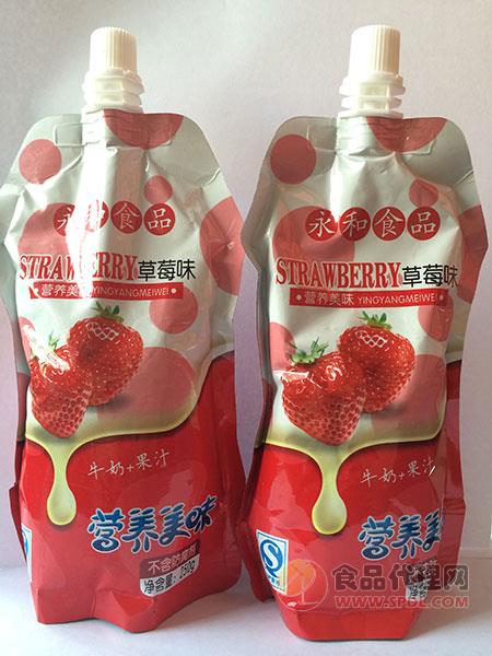 营养美味草莓味饮料250ml