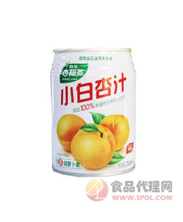 森王小白杏汁罐装-老245ml