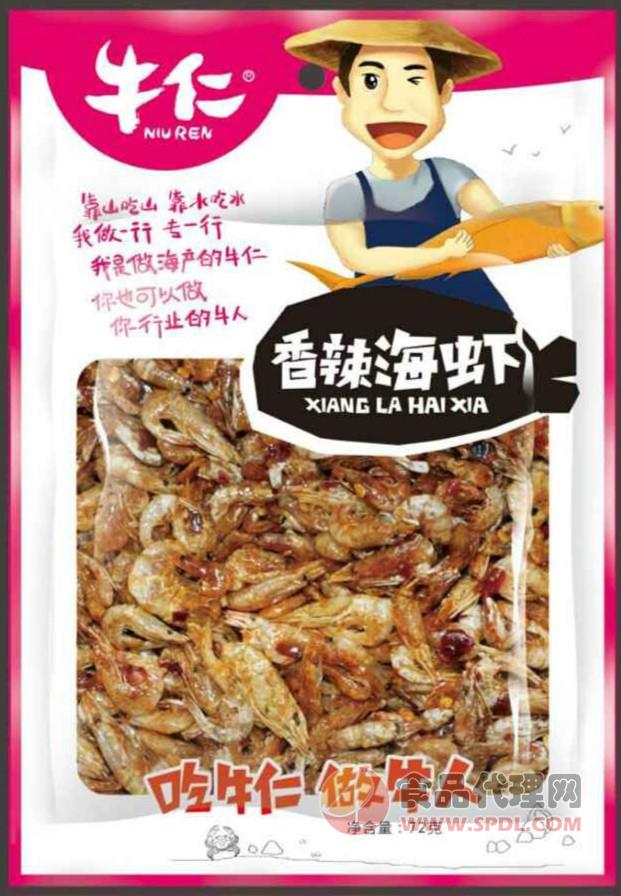 牛仁香辣海虾72g