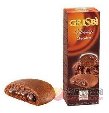 格里斯巧克力夹心饼干150g