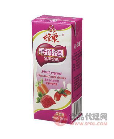 蜂巢果蔬酸乳（草莓味）250ml