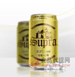 珠江雪堡生啤（罐装）330ml
