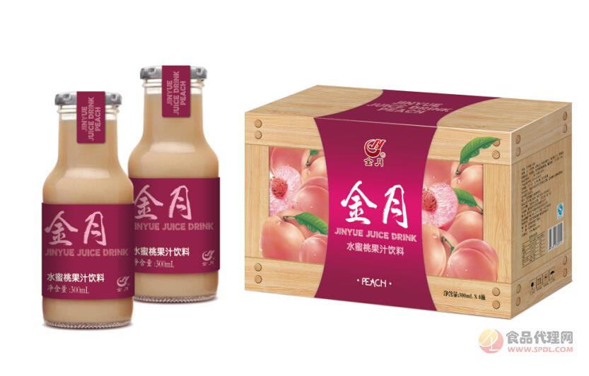 金月水蜜桃果汁饮料木盒300ml