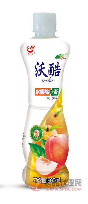 金月沃酷水蜜桃杏果汁饮料500ml