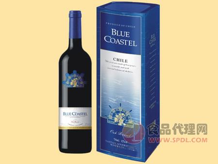 蓝色海岸梦蓝系列-赤霞珠干红葡萄酒方750ml