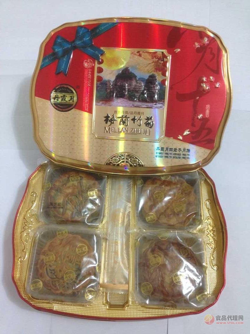 香港美王丹霞月四君子月饼750g