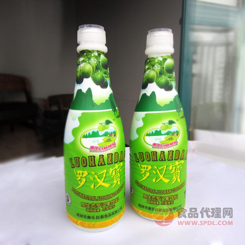 罗汉宝（原生态罗汉果饮料）1250升伸缩膜PE耐高温塑瓶（绿色款）
