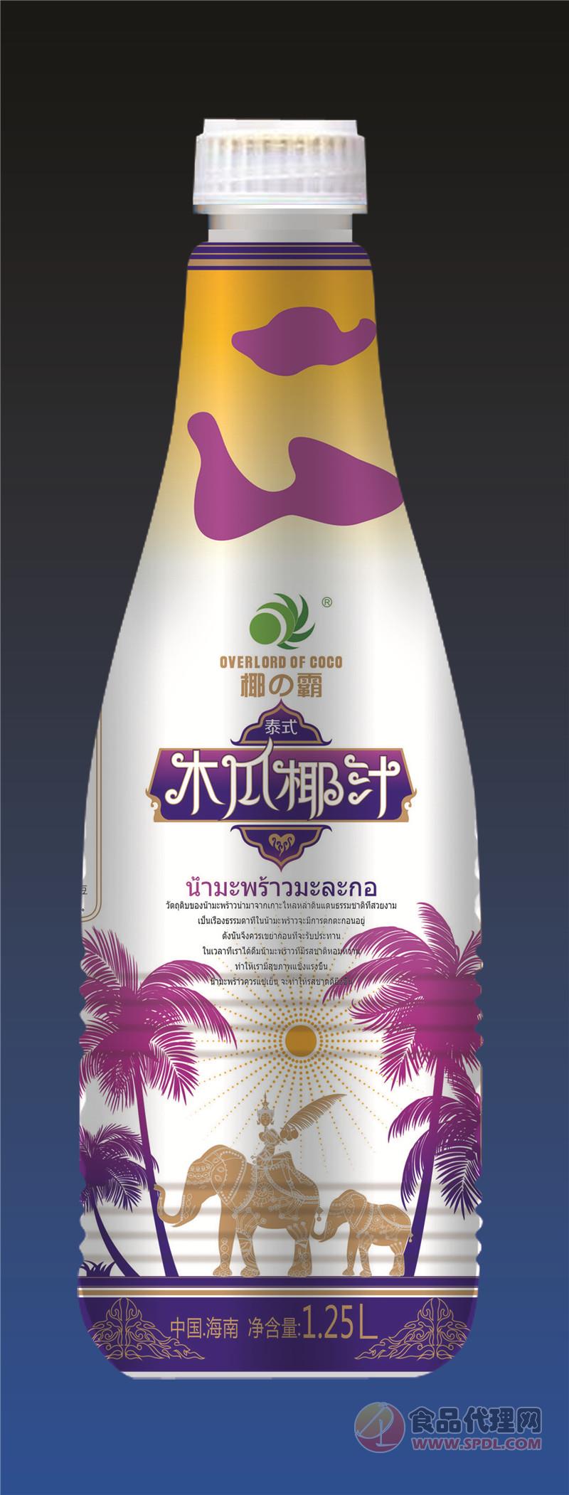 椰霸木瓜椰汁1.25L保龄球瓶