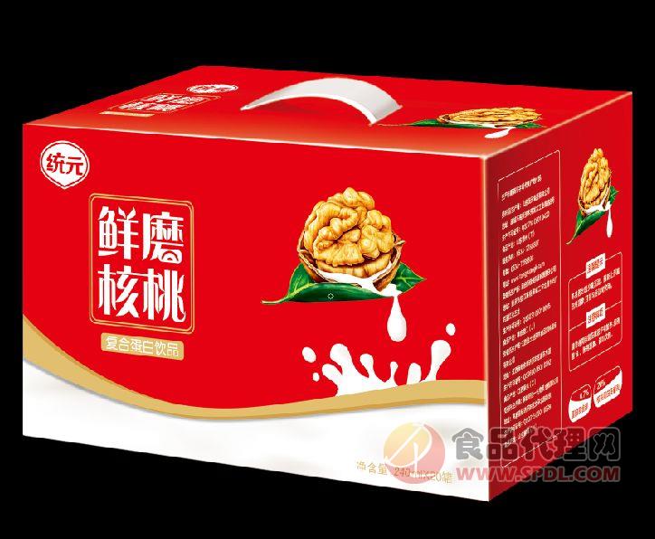 统元鲜磨核桃复合蛋白饮品箱装240ml