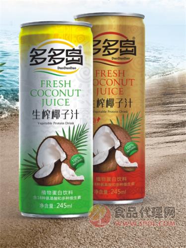 多多岛生榨椰子汁245ML