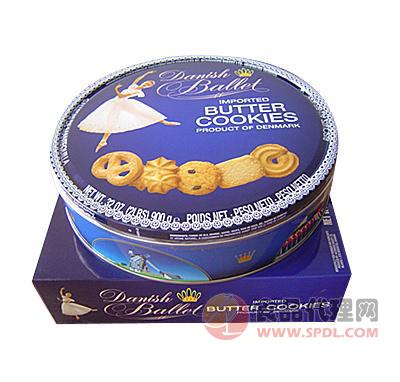蓝罐芭蕾黄油曲奇饼干礼盒250g