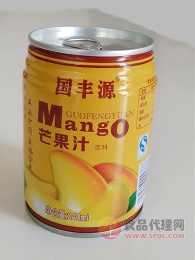 国丰源芒果汁饮料240ml
