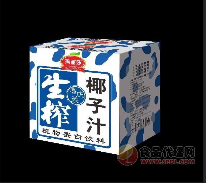 玛丽莎生榨椰子汁植物蛋白饮料箱装