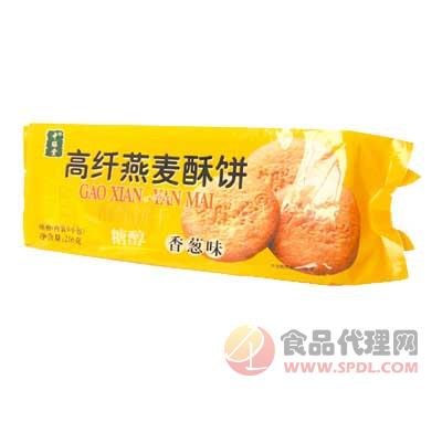 中膳堂高纤燕麦酥饼香葱味216g
