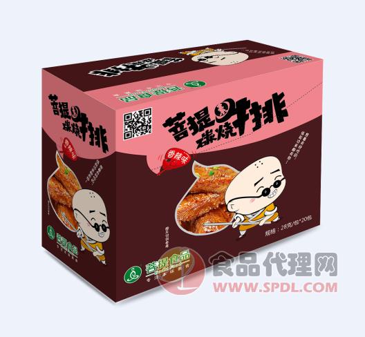 菩提素牛排香辣味陈列盒28g每包×20包