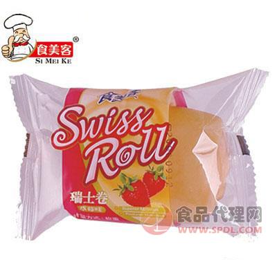 食美客Swiss Roll瑞士卷草莓味60g