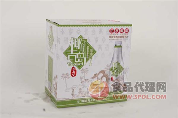 椰吉岛纯原生态果肉椰子汁1.25kg×6瓶