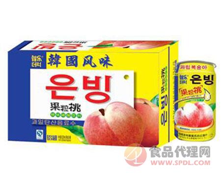 惠达韩国果粒桃味碳酸饮料325ml×24