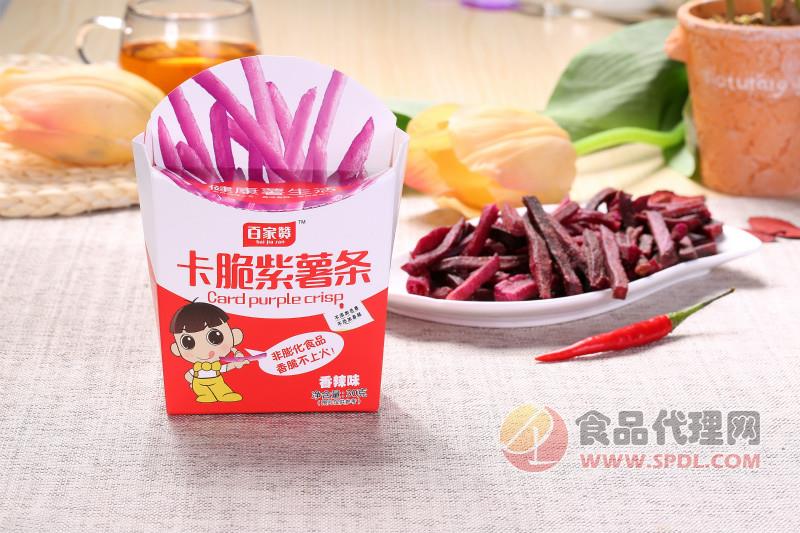 百家赞卡脆紫薯条香辣味30g