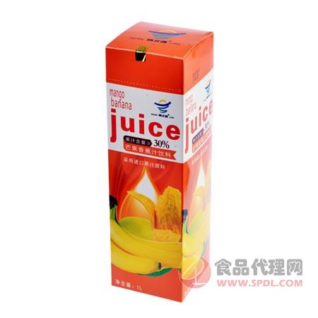 煜轩芒果香蕉汁饮料1L