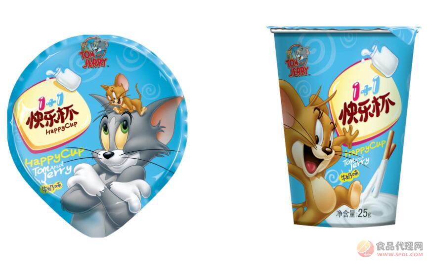 猫和老鼠1+1快乐杯脆棒25g牛奶味