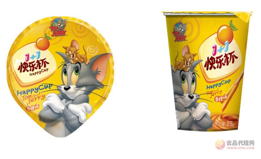 猫和老鼠1+1快乐杯脆棒25g香橙味