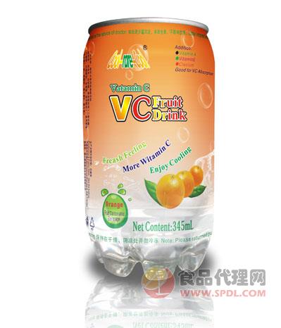 维C果饮（橙味）345ml