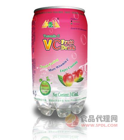 维C果饮（桃味）345ml