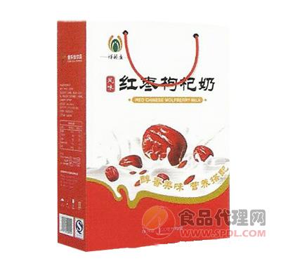 鲜颐康红枣枸杞奶礼盒220ml×16袋