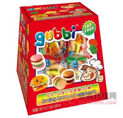 泰国Gubbi汉堡水果套餐QQ糖