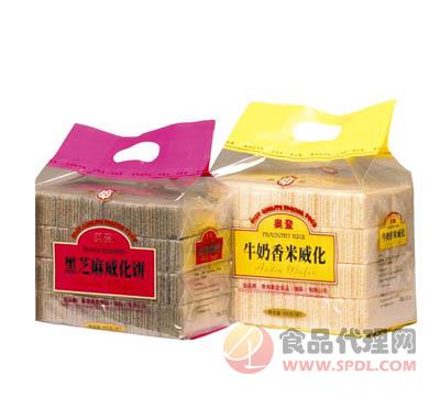 奥登威化饼（牛奶、黑芝麻）400g