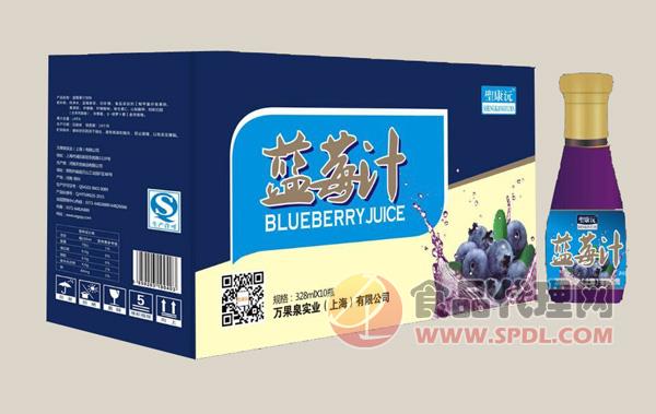 聖康沅蓝莓汁328mlX10瓶