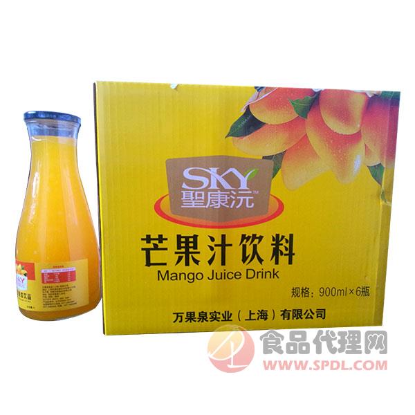 聖康沅芒果汁900mlX6瓶