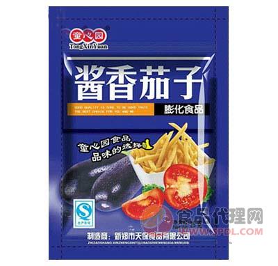 童心园酱香茄子膨化食品25g