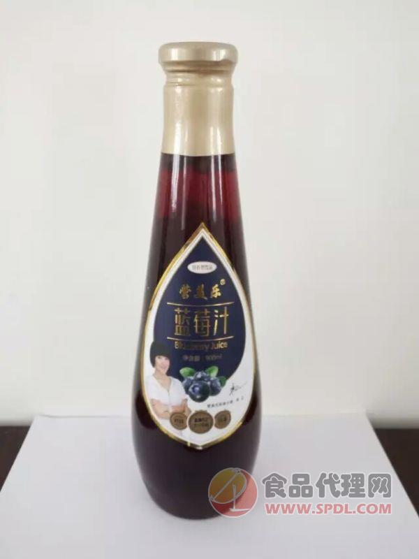 营美乐蓝莓汁900ml/瓶