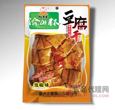 渝味林豆腐干泡椒味80g