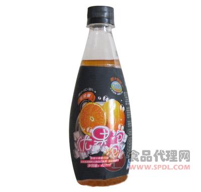 三江雪优果泡泡碳酸饮料甜橙汁瓶装