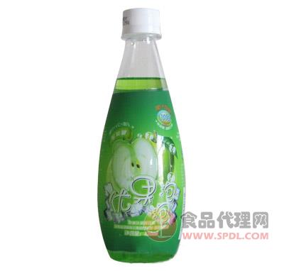 三江雪优果泡泡苹果汁碳酸饮料420ml招商