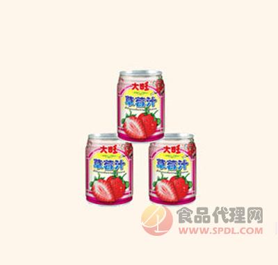 大旺草莓汁罐装