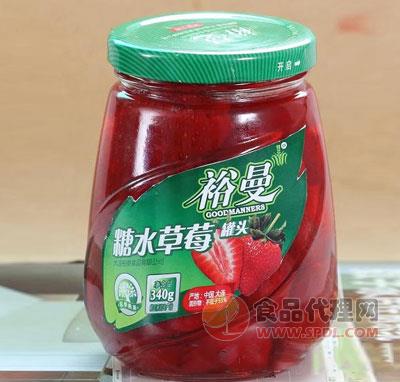 裕曼糖水草莓罐头340g