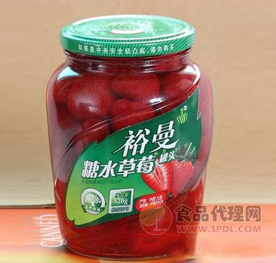 裕曼糖水草莓罐头520g