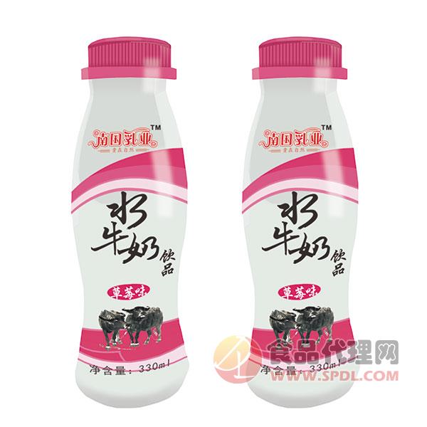 南国乳业草莓味水牛奶饮品330ml