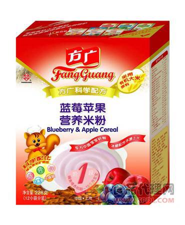 方广蓝莓苹果营养米粉盒装