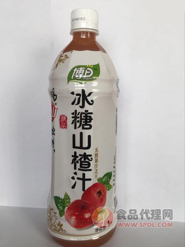 博日冰糖山楂汁1L/瓶