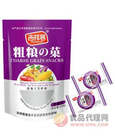 吉祥居粗粮の菓紫薯饼208g/袋